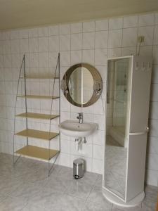 Koupelna v ubytování Ferienwohnung Schmidt Werratal