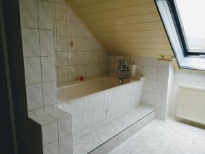 Koupelna v ubytování Ferienwohnung Schmidt Werratal