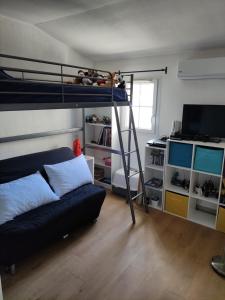 Posteľ alebo postele v izbe v ubytovaní Jasse de camargue