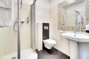 Koupelna v ubytování Hotel Pan Tadeusz
