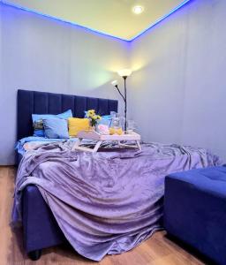 Postel nebo postele na pokoji v ubytování Apartment на Дворце Спорта