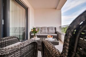 Część wypoczynkowa w obiekcie Luxury Apartment Nina with sea view