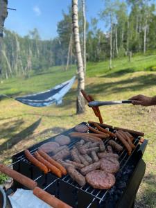 Grillaðstaða í boði fyrir gesti í sumarhúsinu