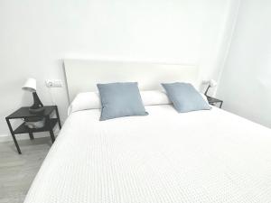 Posteľ alebo postele v izbe v ubytovaní Apartamento en Ametlla de Mar SEA VIEW HAUS FREE WIFI