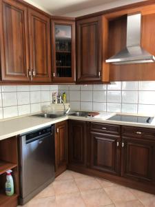 Kuchyňa alebo kuchynka v ubytovaní Virág Apartman