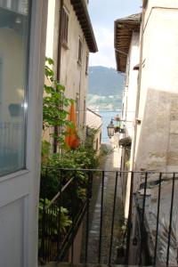a view from a balcony of a building at Apartments Cabianchi in Orta San Giulio