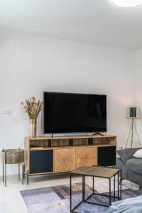 Televízia a/alebo spoločenská miestnosť v ubytovaní VILLA PRESTIGE