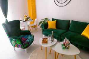 Posezení v ubytování Apartman GREEN