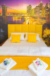 Postel nebo postele na pokoji v ubytování Apartman GREEN