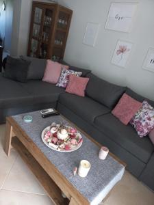 A seating area at Agis home