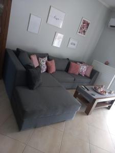 A seating area at Agis home