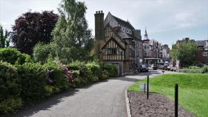 an old building on the side of a road at Meadow Terrace in Shrewsbury