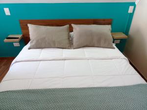 Cama ou camas em um quarto em Hostal Terraza Recreo