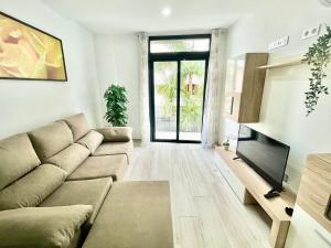 A seating area at ISLAND SUITES