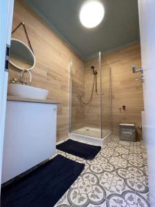 佐馬爾迪的住宿－Z-HOMES，带淋浴、卫生间和盥洗盆的浴室