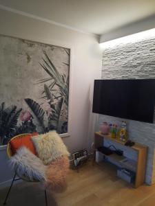 TV/trung tâm giải trí tại Apartament Jak w Domu