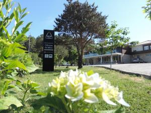 Um jardim no exterior de Olhares do Lobo