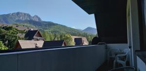 a balcony with a view of a mountain at Apartamenty Malinka in Zakopane