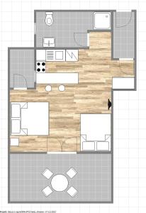 Půdorys ubytování Apartments Đerek Pisak