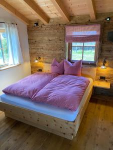 Postel nebo postele na pokoji v ubytování Chalet Bergliebe