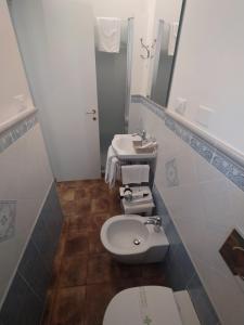 Koupelna v ubytování B&B Domvs tva