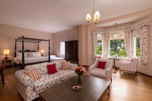 Jetwing Broomfield Bungalow房間的床