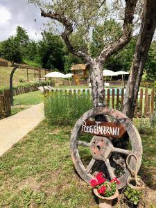 Zahrada ubytování Podere Fabbrani