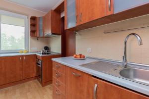 Kuchyňa alebo kuchynka v ubytovaní Gdansk Zabianka Sztormowa Apartment with 1 Bedroom by Noclegi Renters