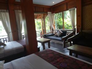 Część wypoczynkowa w obiekcie Villa Dua Bintang