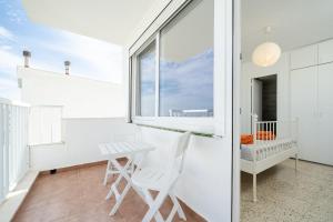 Balkón alebo terasa v ubytovaní Apartament Esmeralda