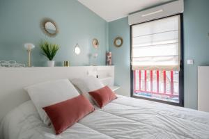 Posteľ alebo postele v izbe v ubytovaní Appartement moderne pour 4 à deux pas de la plage
