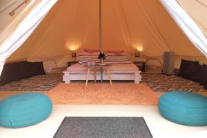 Svetainės erdvė apgyvendinimo įstaigoje Natur Camp Glamping Birštonas