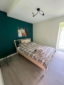 Posteľ alebo postele v izbe v ubytovaní Sun&Sport Apartament PANORAMA dwupoziomowy i przestronny