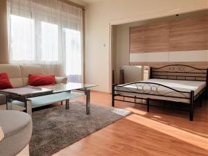 Postel nebo postele na pokoji v ubytování Apartman Balaton