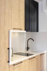 Kuchyň nebo kuchyňský kout v ubytování Kentro Luxury Suites