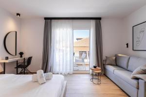 Posezení v ubytování Kentro Luxury Suites