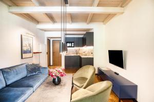 TV a/nebo společenská místnost v ubytování Kraidlhof Designapartment Veronika
