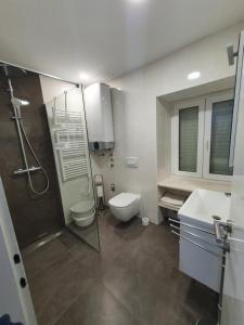Koupelna v ubytování Apartman Stela