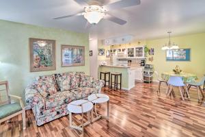 a living room with a couch and a table at Waikoloa Village Home in Quiet Golf Community in Waikoloa Village