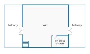 The floor plan of Villa Cala Nit by Villa Plus