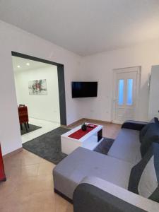 Televízia a/alebo spoločenská miestnosť v ubytovaní Apartment & Rooms - Marina + 19 fotografií