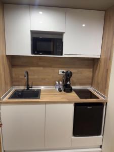 Kuchyň nebo kuchyňský kout v ubytování Ivet Guest rooms