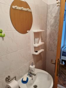 Koupelna v ubytování Apartman Mataija