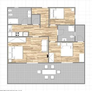 Půdorys ubytování Apartments Đerek Pisak
