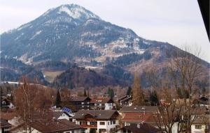 a mountain with a town and houses in front of it at Amazing Apartment In Oberaudorf in Oberaudorf