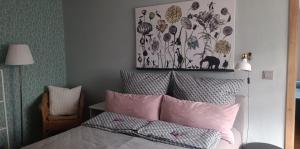 Postel nebo postele na pokoji v ubytování Haus MaRi