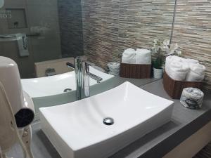 Koupelna v ubytování Baja Inn Hoteles Ensenada