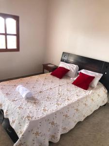 Ένα ή περισσότερα κρεβάτια σε δωμάτιο στο Cabaña Millan