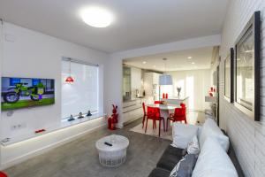 A seating area at ZENLUXE Villa Planet Costa Dorada