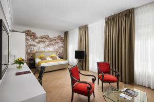 TV a/nebo společenská místnost v ubytování Hotel Victoria